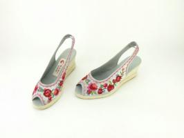Silk Embroidery Sandal